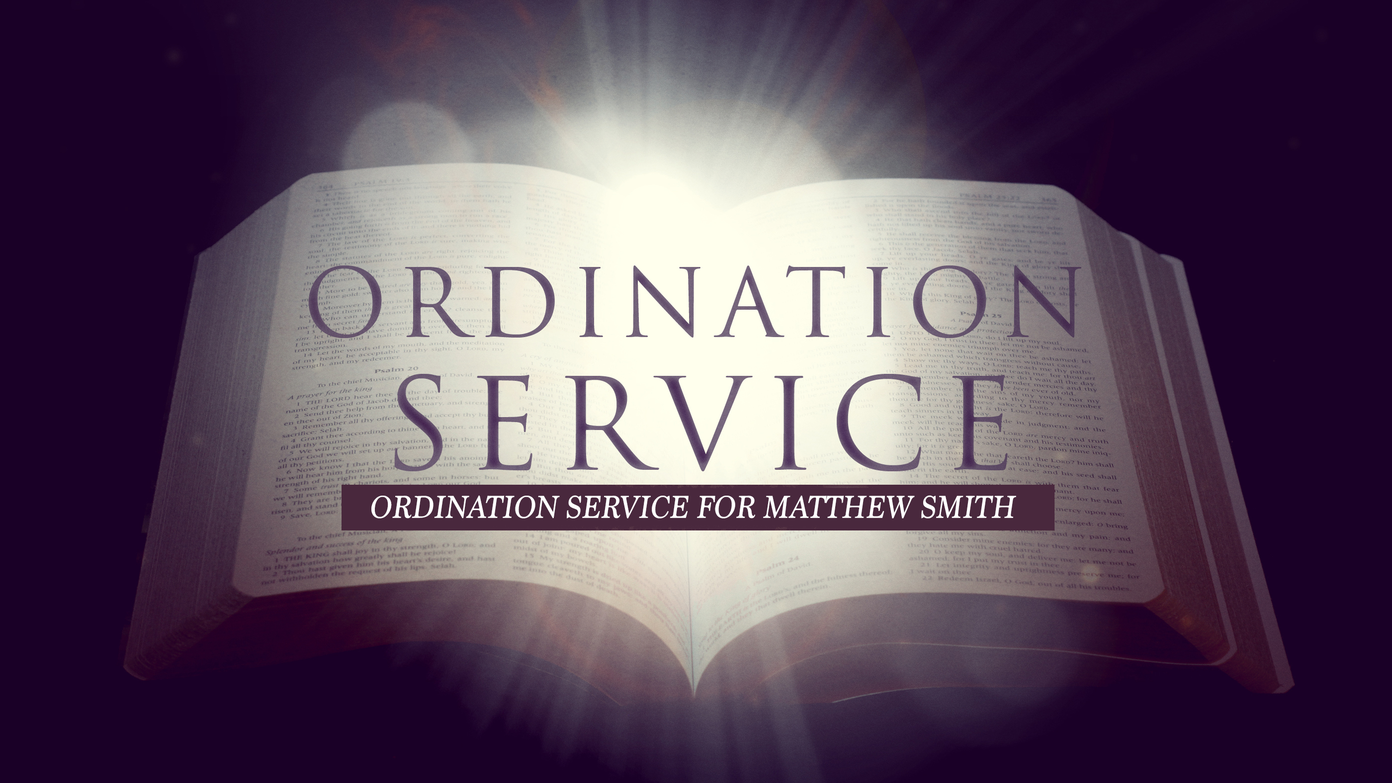 Ordination Service For Matthew Smith – Vision Baptist Church In ...